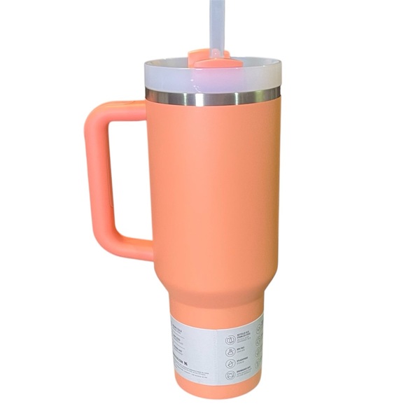 Stanley 40 oz. Quencher H2.0 FlowState Tumbler - Nectarine (Peachy) • NEW • - Picture 4 of 9